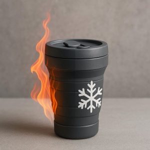 Insulated Double-Wall Collapsible Cup - Hot & Cold Retention