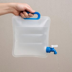 Pop-Up Foldable Water Carrier with Spigot - Hands-Free Dispensing