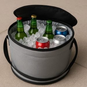 Insulated Collapsible Cooler Bucket - Keep Drinks Chilled at Events