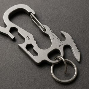Multitool Keychain Carabiner with Built-In Tools - Everyday Problem Solver