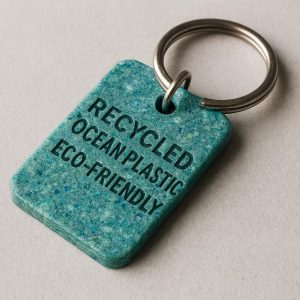 Eco-Friendly Key Ring from Recycled Ocean Plastic - Sustainable Statement