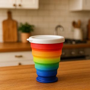 Temperature-Sensitive Color-Changing Foldable Cup