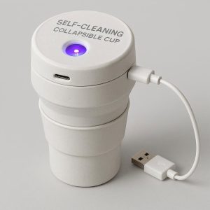 Self-Cleaning Collapsible Cup with UV-C LED (USB Rechargeable)